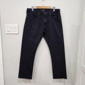 Polo Ralph Lauren Jeans Mens 33x30 Black Varick Slim Straight Stretch Denim